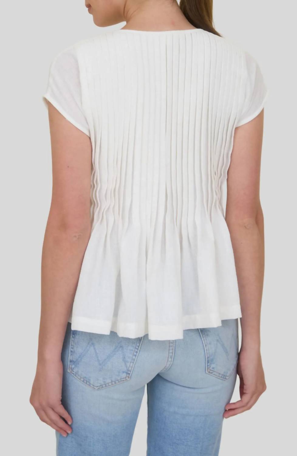 Zoe And Claire - Soft Spoken Pleat Top