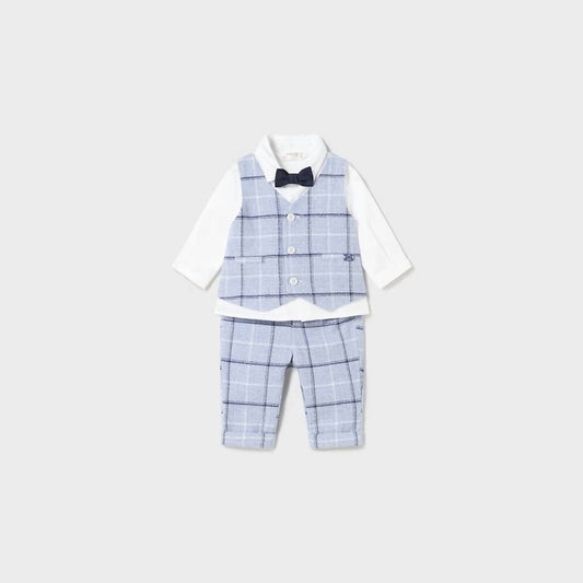 Mayoral - Boys' Vest-Shirt-Pant Set