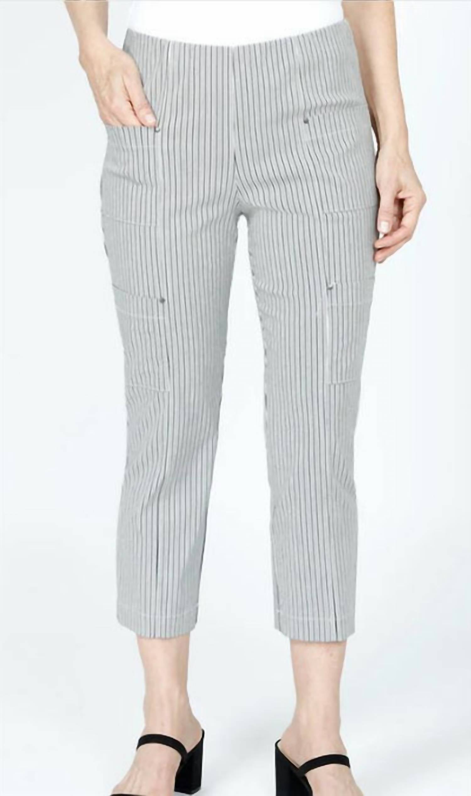 Elliott Lauren - Women's Stripe Crop Pant
