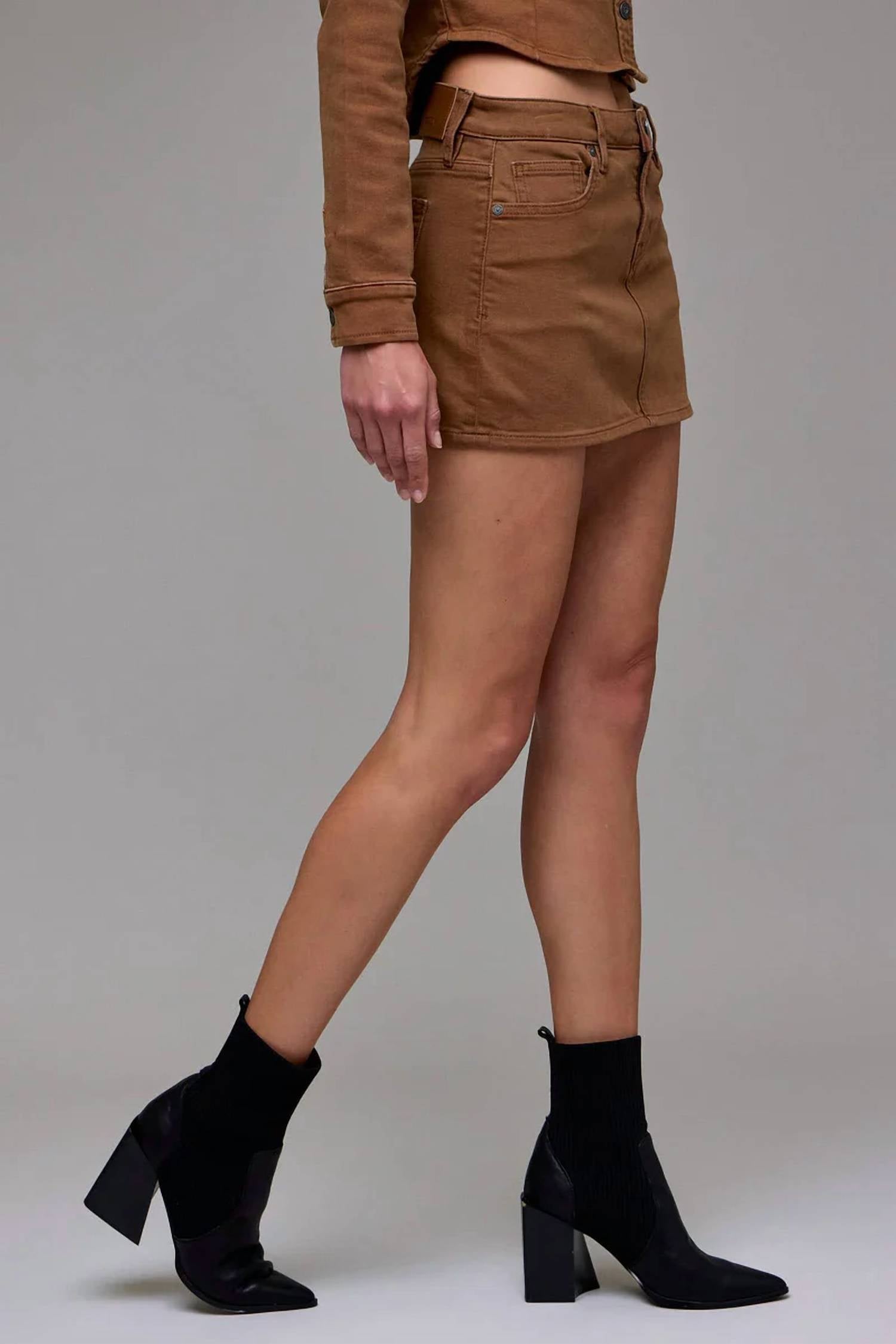 Hidden - Tawny Micro Mini Skirt