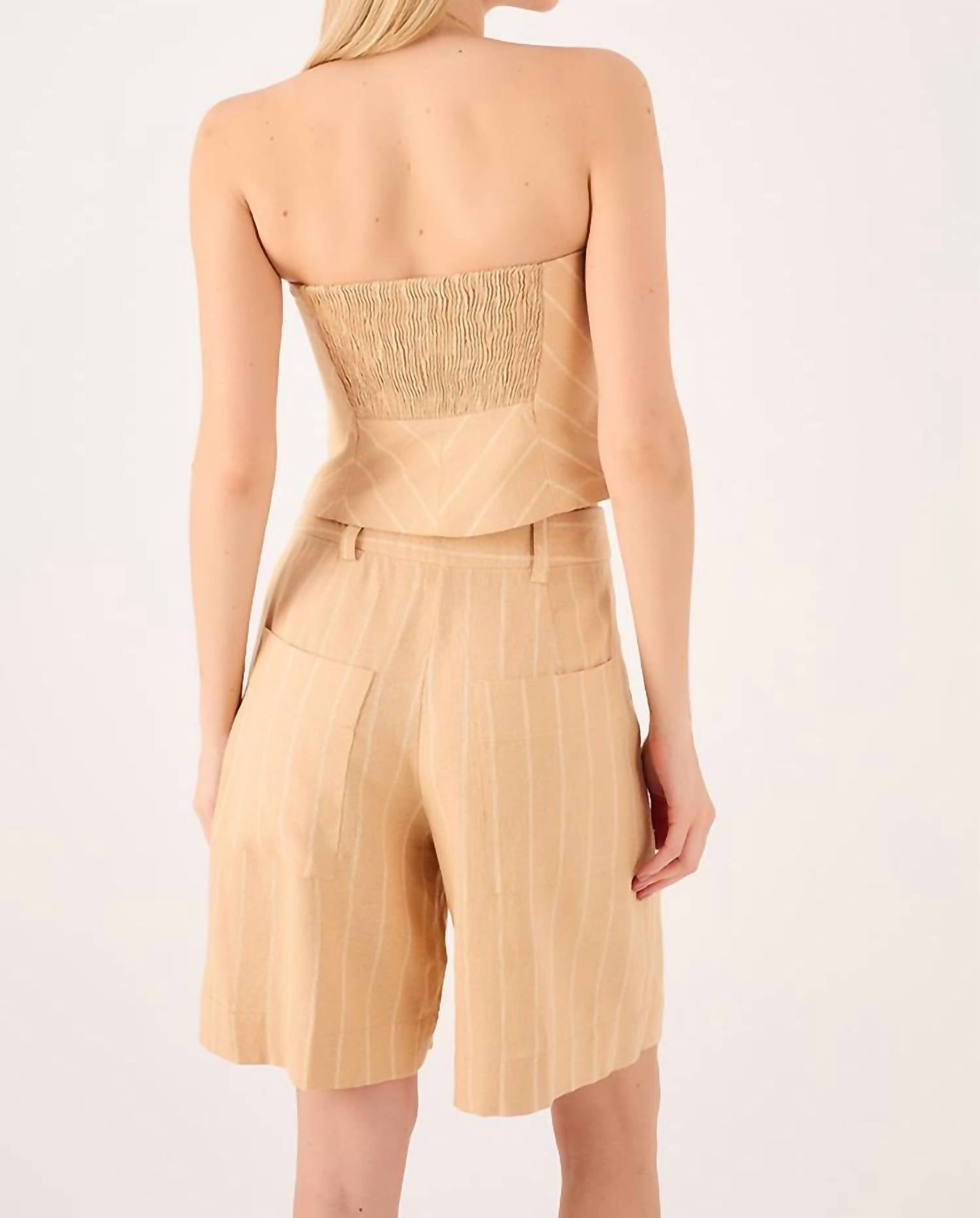Dress To - Striped Linen Top