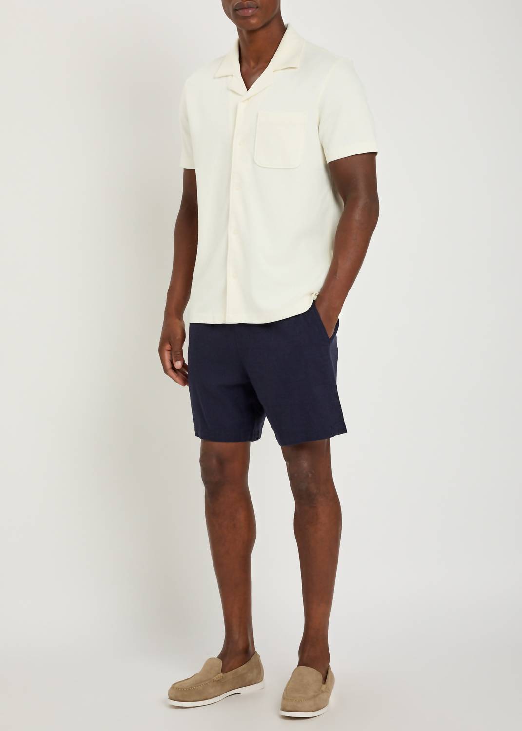 Paige Oliver Shirt in ecru - men's t-shirt - alternate view