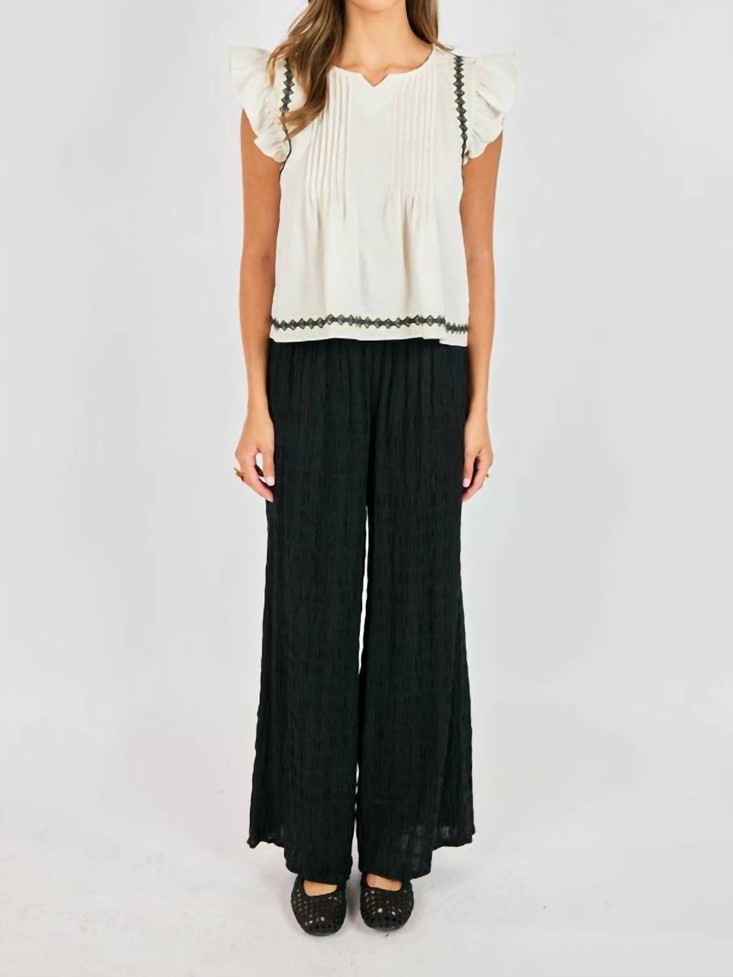 Sadie & Sage - Memory Lane Ruffle Top