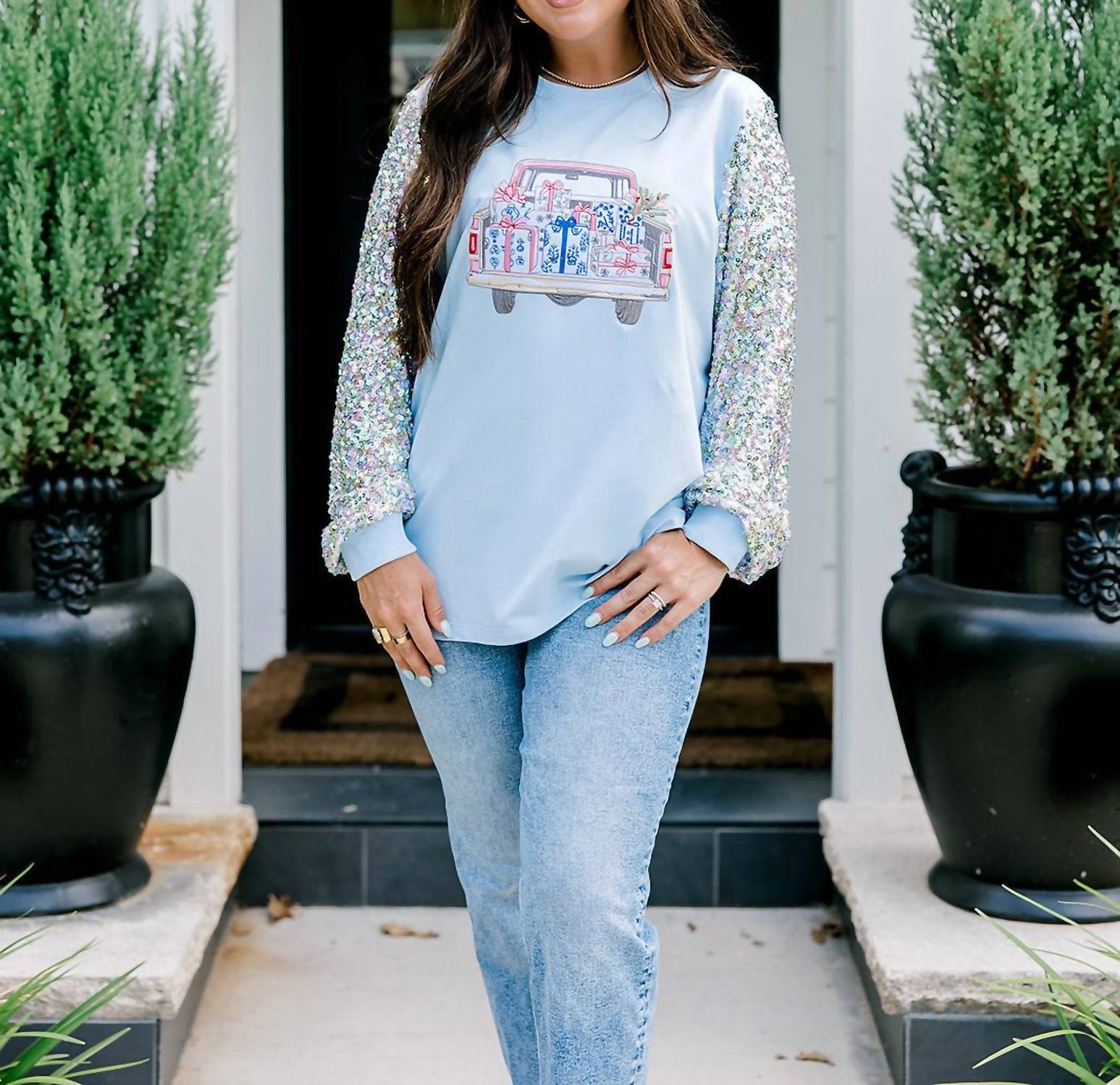 Layerz Clothing - Sparkle Long Sleeve Top