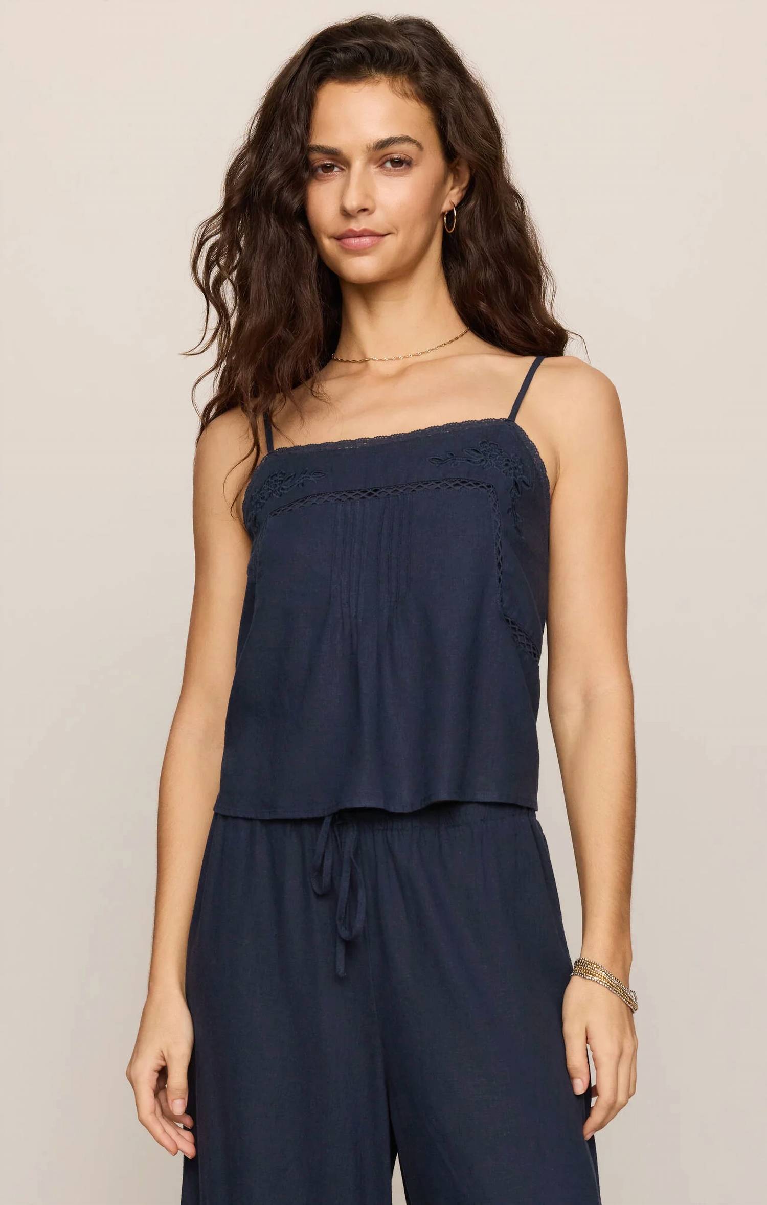 Z Supply - Lille Embroidered Woven Tank Top