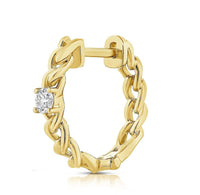 Diana M Jewels - 1.92gr Huggie Earrings With 0.12ct Diamonds