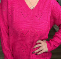 Jess Lea - Be Mine Cut Out Heart Sweater