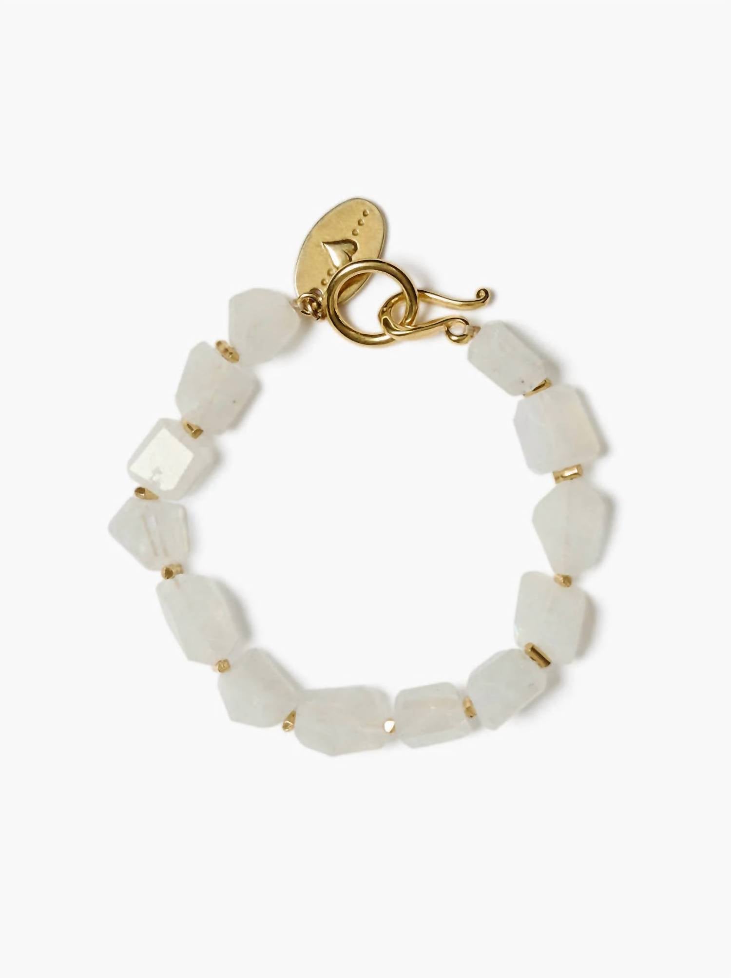 CHAN LUU Women's Maris Bracelet in gold moonstone - women's jewelry