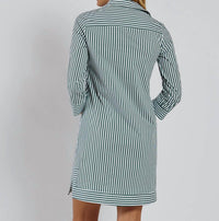 Jude Connally - Finley Cotton Shirting Striped Dress