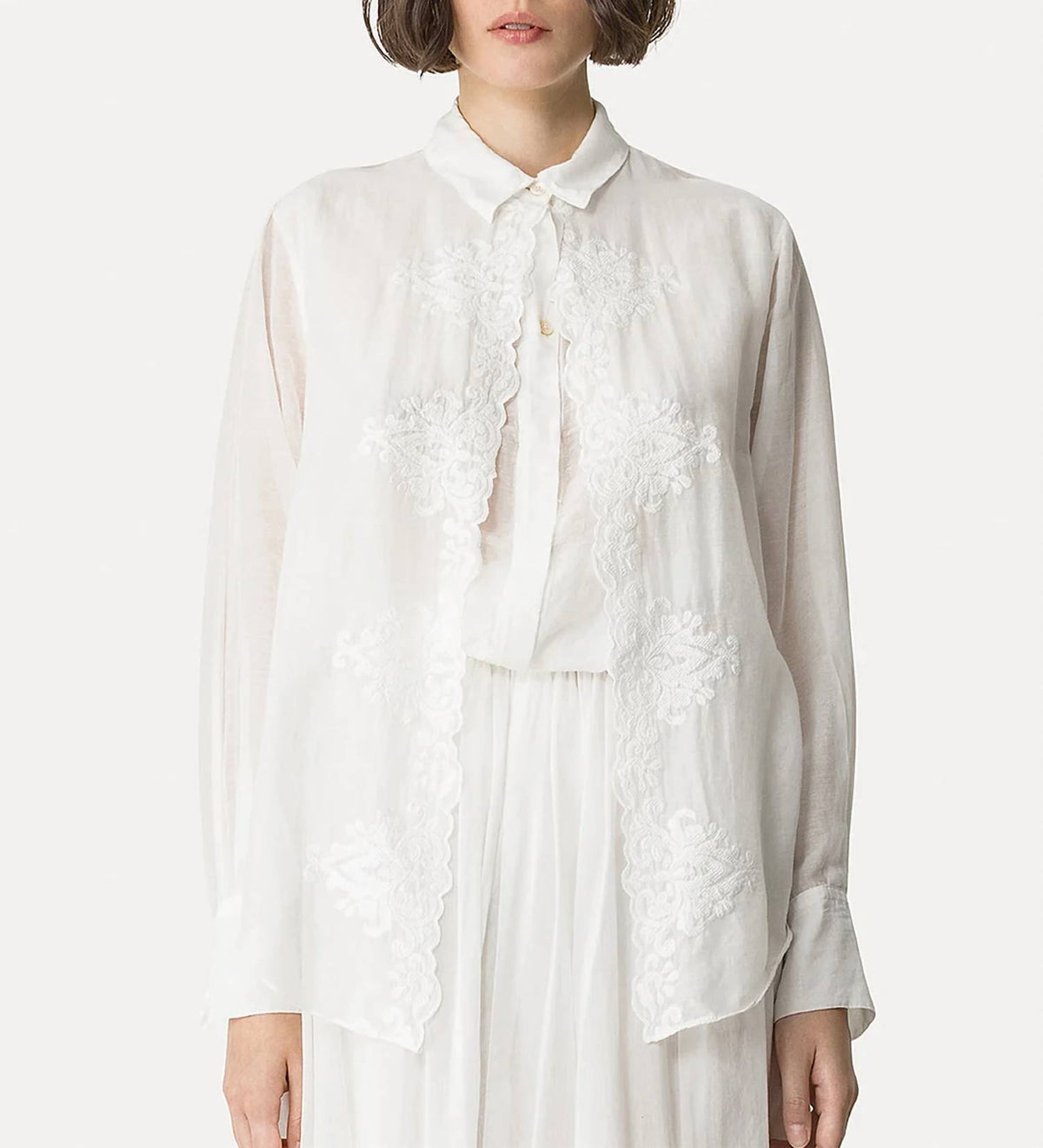 Forte Forte - Embroidered Voile Shirt