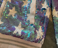 Mia - Girl's Reversible Sequin Star Bomber Jacket