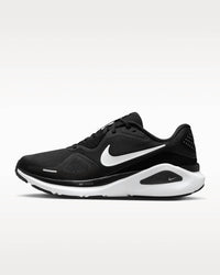NIKE Women's Structure 26 Road Running Shoes in black cool grey metallic silver white - women's shoe