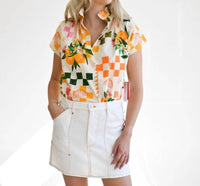 Never A Wallflower - Vicki Short Sleeve Top