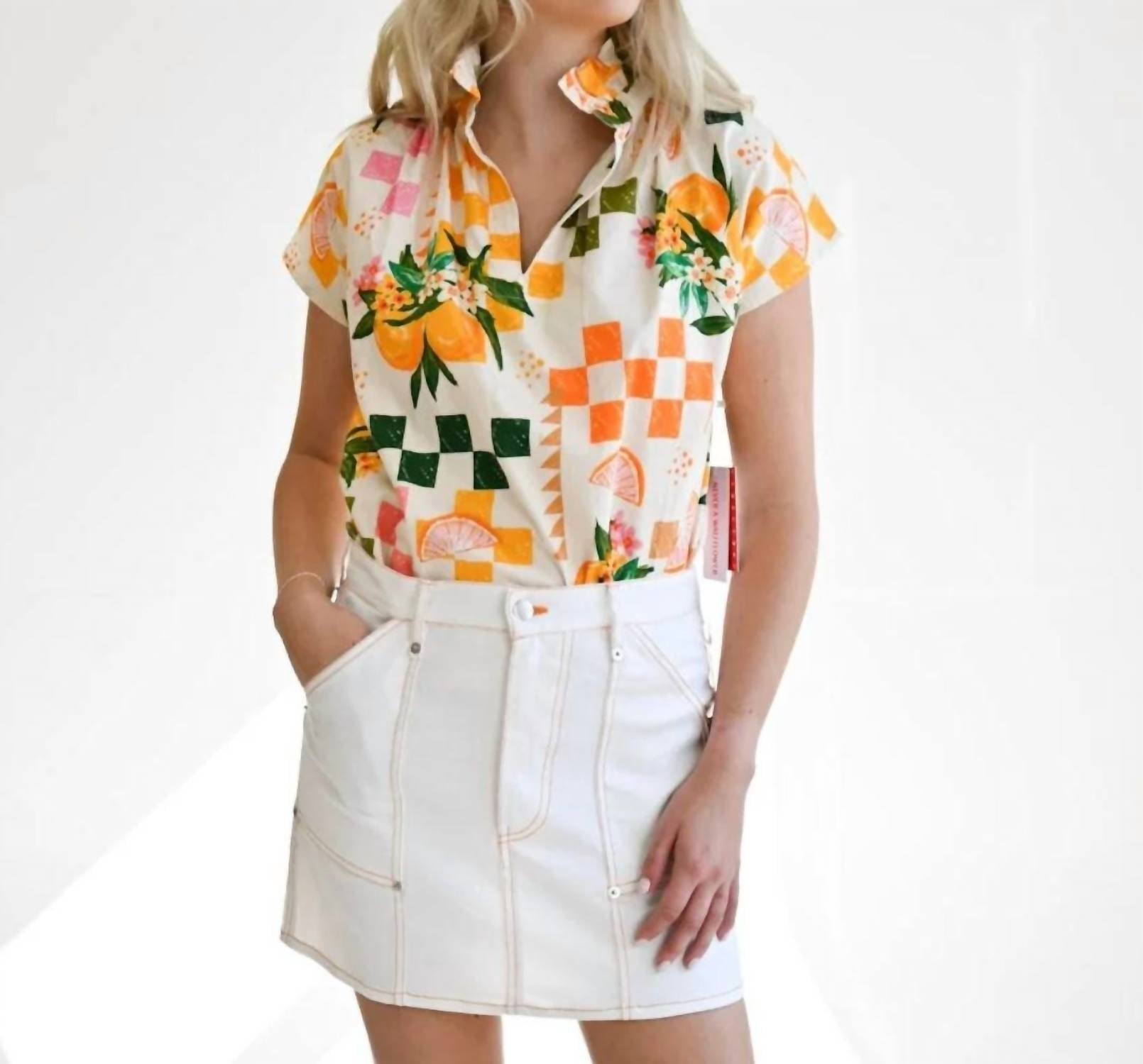 Never A Wallflower - Vicki Short Sleeve Top
