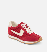 Dolce Vita Women's B.ntcd Mesh Lace Up Sneakers in crimson - women's sneaker