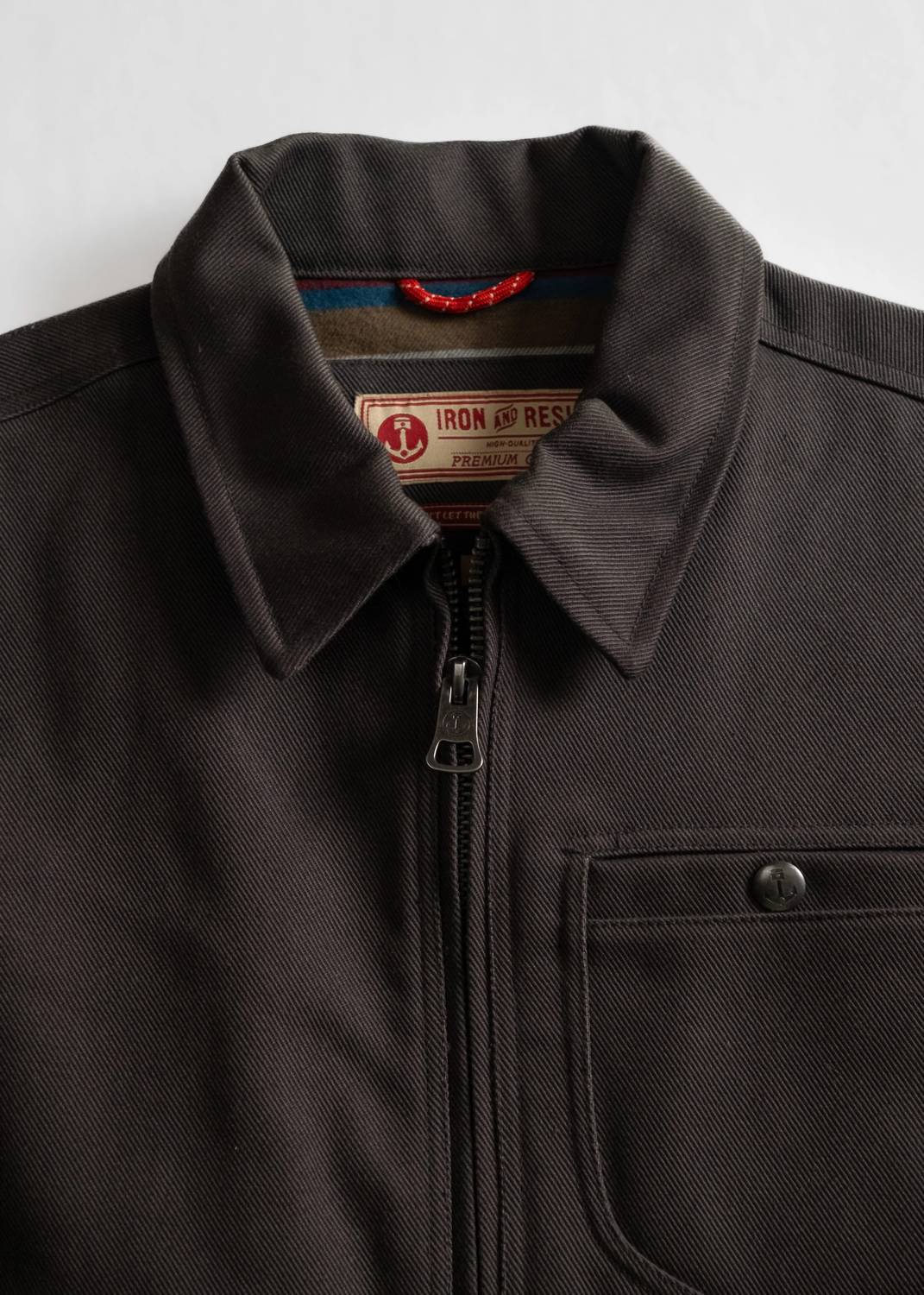Iron & Resin Men's Pioneer Jacket in charcoal - men's jacket - view 4