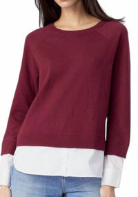 J. Society - Crew Neck Two-fer Sweater