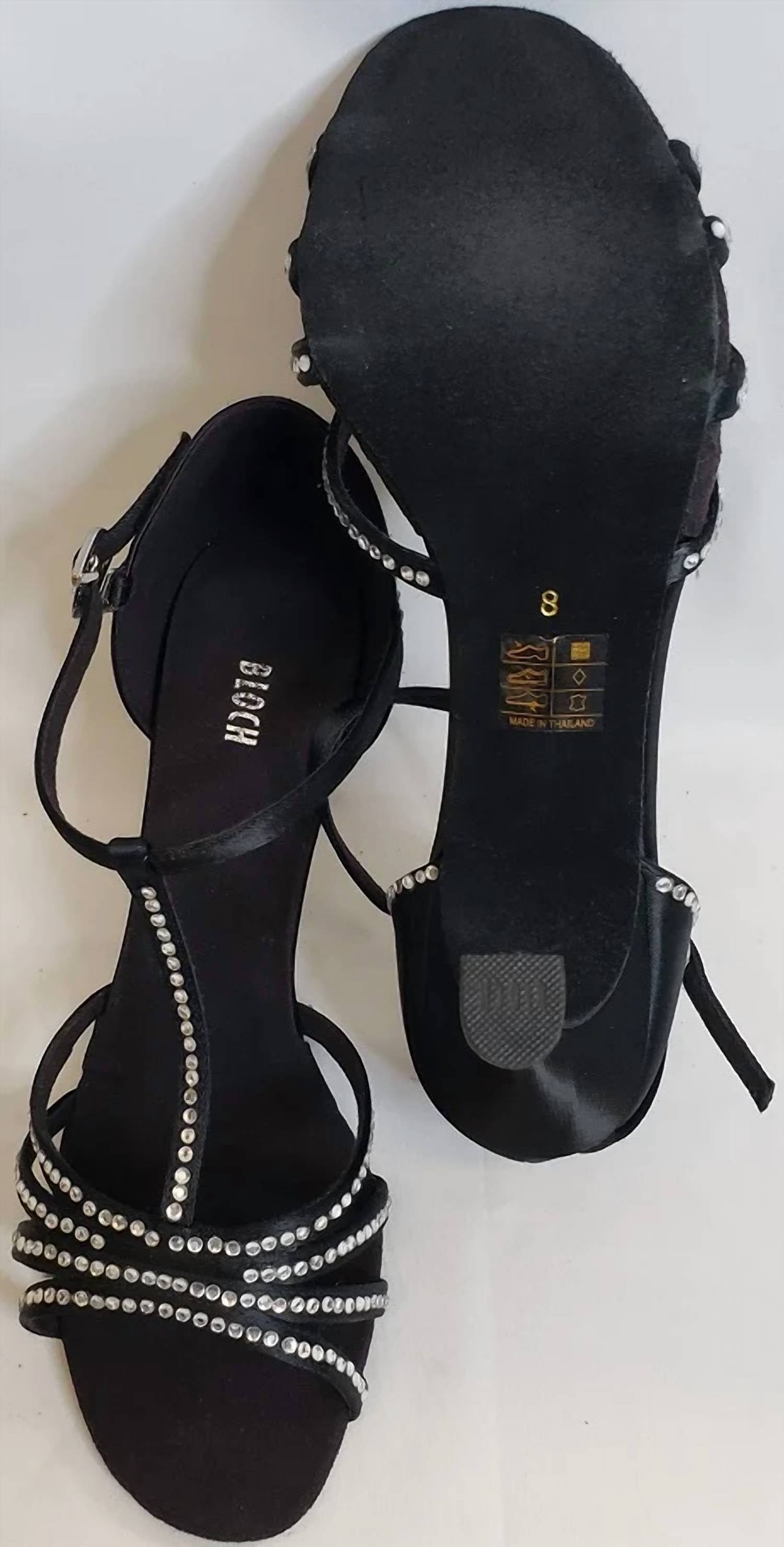 Bloch - Women's Guilia 2.5" Flare Heel Latin Sandal With Rhinestones