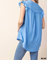 Kori - Ruffled Sleeves Top