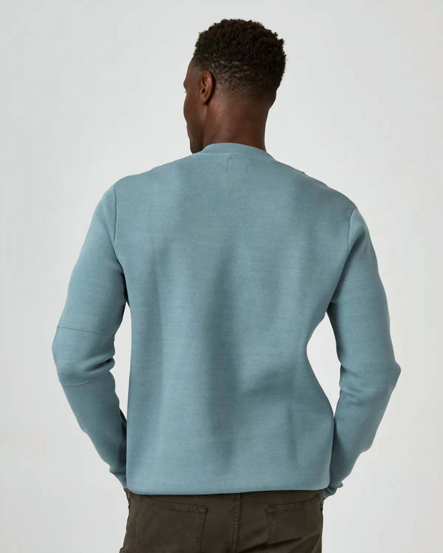 7Diamonds Railay Beach Knit Sweater in duck blue - women's sweater - alternate view