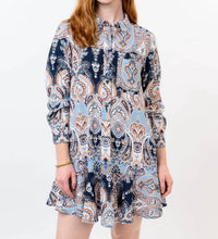 Uncle Frank - Paisley Flounce Shirt Mini Dress