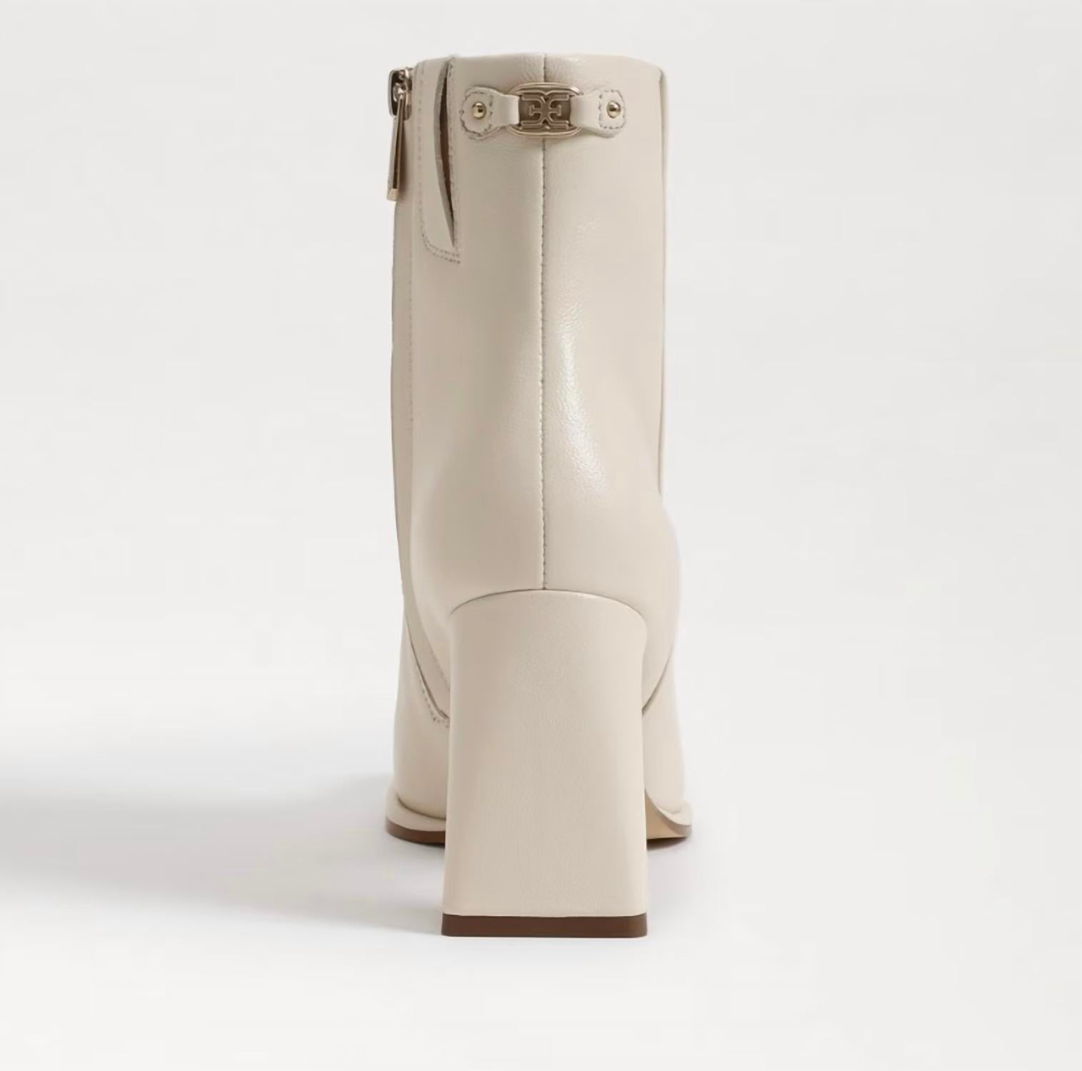 Sam Edelman Women's Irie Boots in ivory leather - women's shoe - view 5