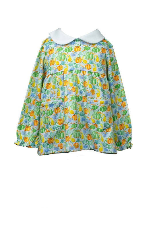 The Proper Peony - Girl's Pumpkin Mix Long Sleeve Tunic Top