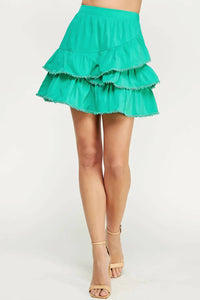 Strut & Bolt - Poplin Ruffle Mini Skirt