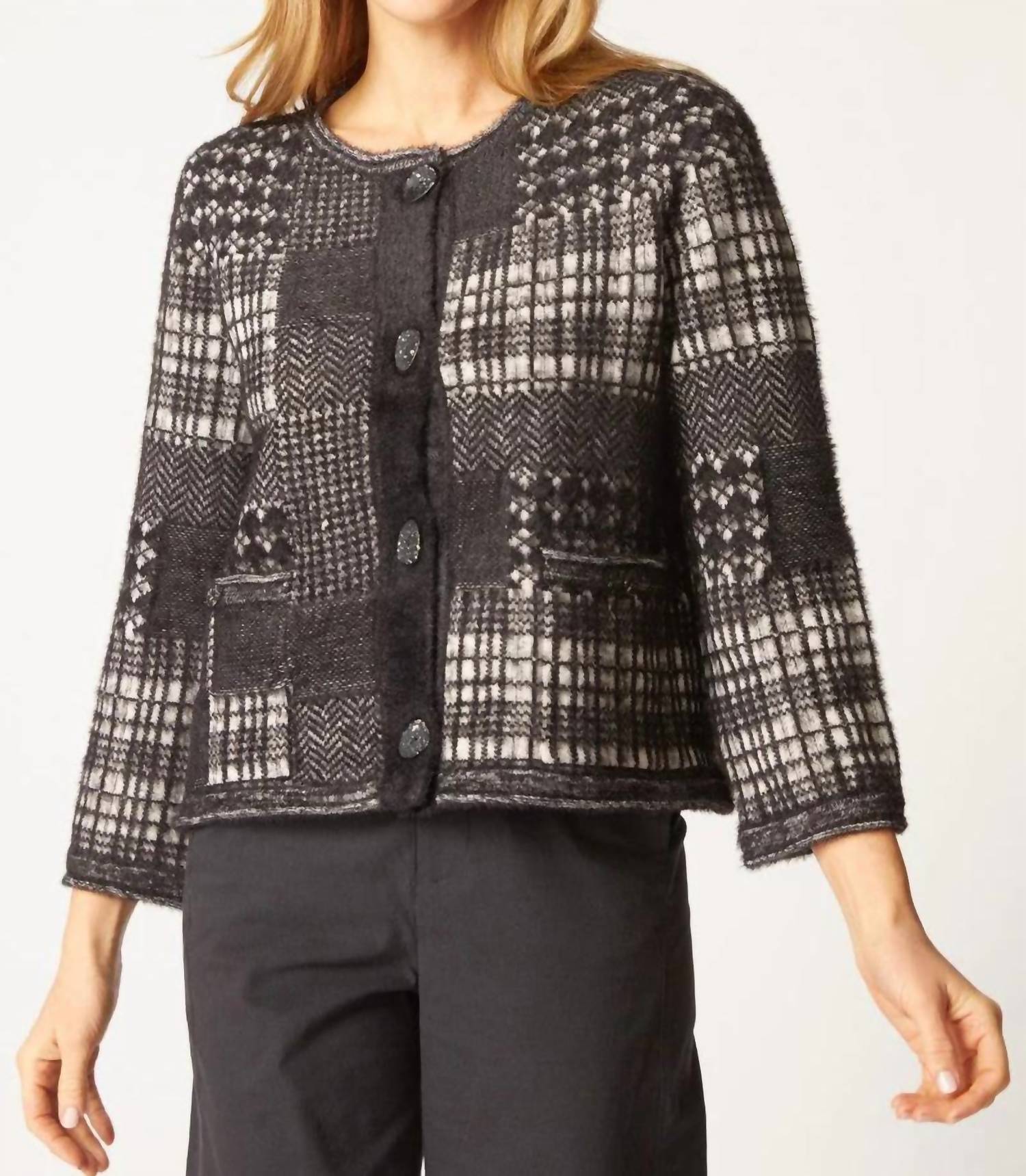 Habitat - Plaid Patchwork Cardigan
