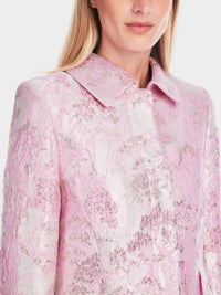 Marc Cain - Short and fitted brocade coat