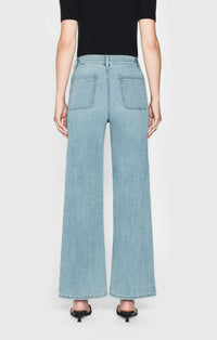 Frame - Le Slim Palazzo High-rise Bardot Pocket Jean