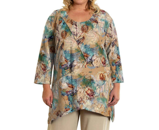 On The Plus Side - Printed Caiden Tunic - Plus