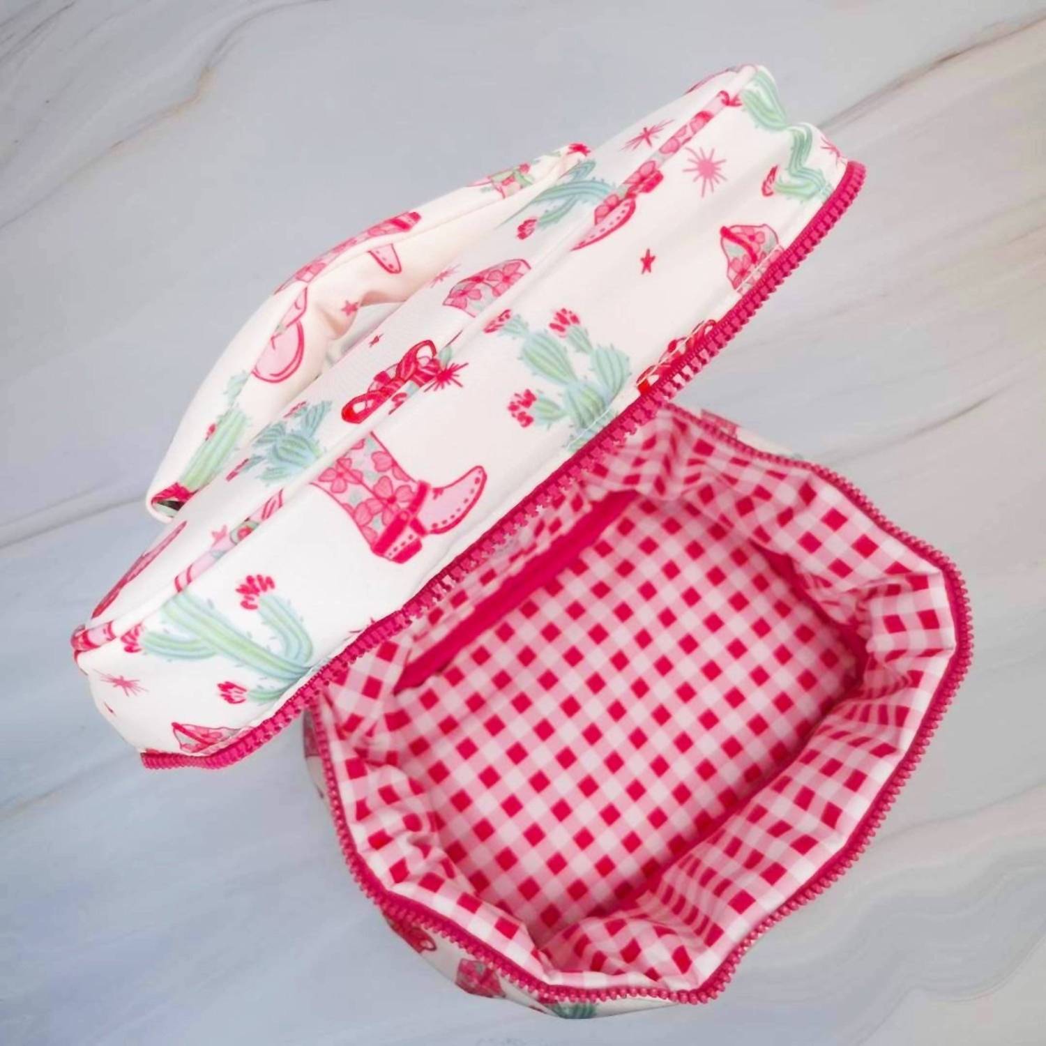 Ellison+Young Women's Western Whimsy Travel Cosmetic Case in multi - women's bag - alternate view
