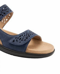 Trotters Women's Tamara Sandal in navy - women's sandal - detail view