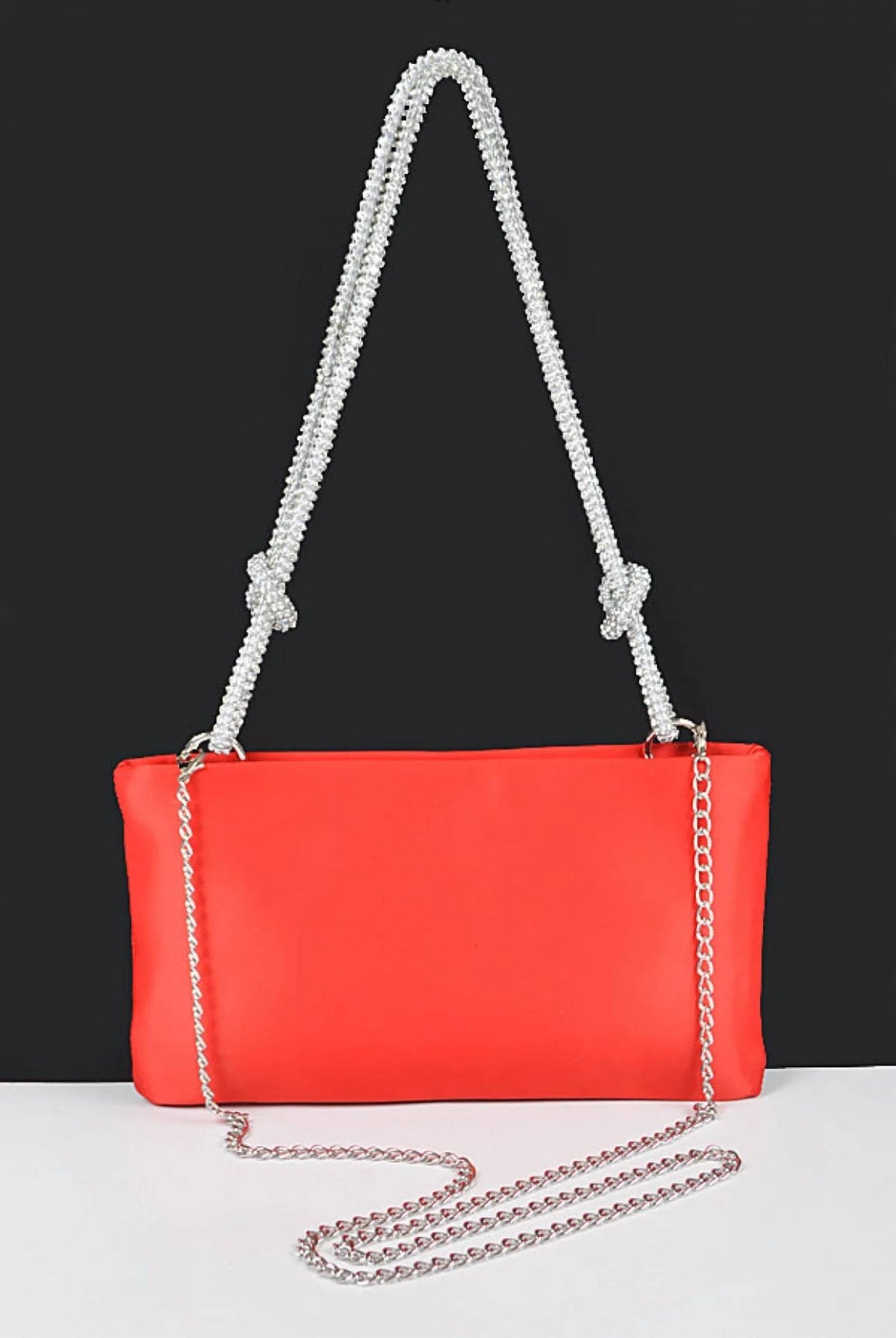 H&D Accessories - Women's Justine Purse Studded Strap Clutch