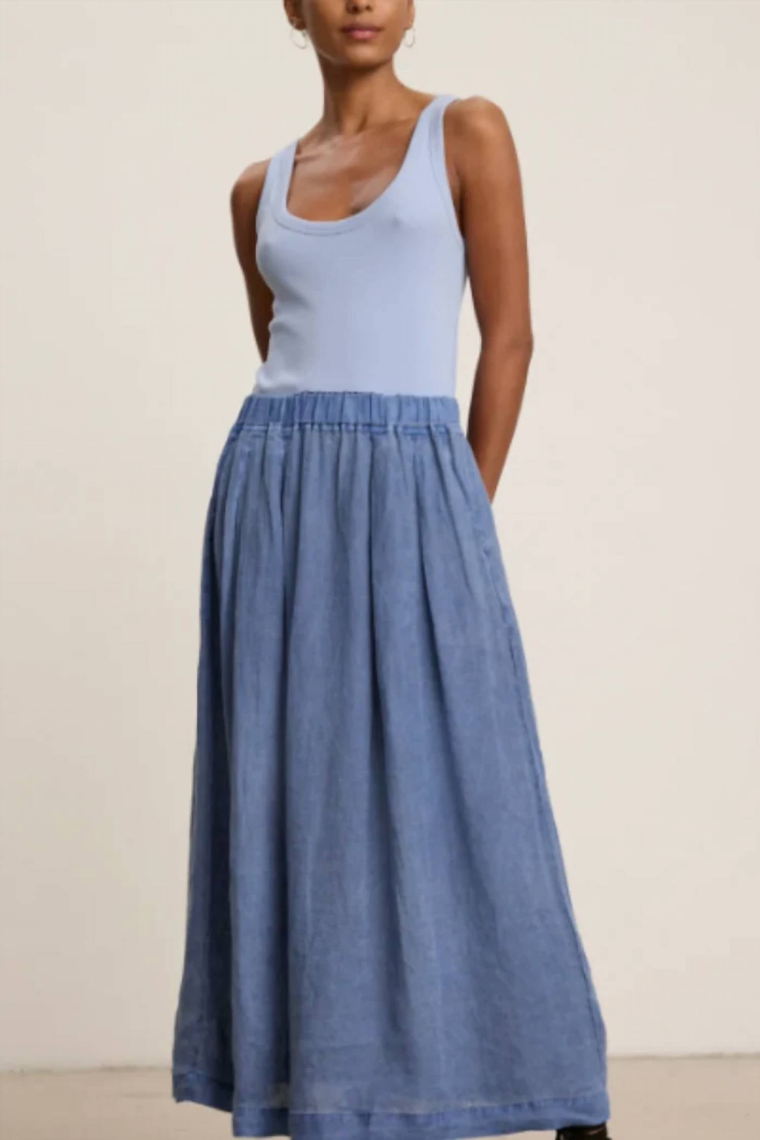 Velvet By Graham & Spencer - Linda Linen Skirt