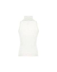 Theo The Label - Women's Nomia Sheer Knit Sleeveless Turtleneck Top