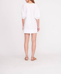 STAUD Mini Vincent Dress in white - women's dress - alternate view