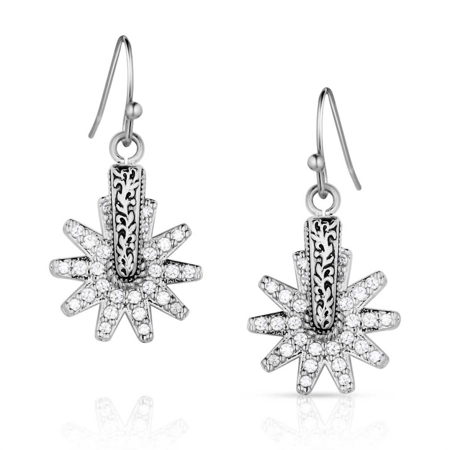 Montana Silversmiths Women's Spur Of The Moment Earrings in silver - women's jewelry