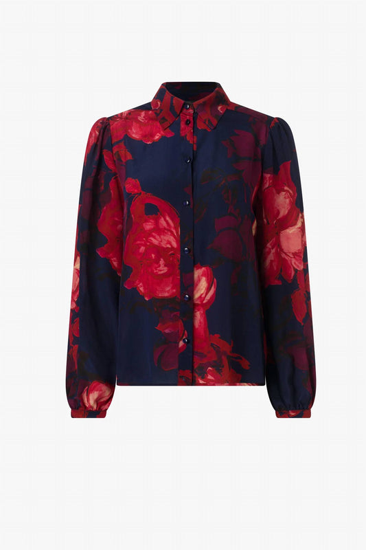 Iris Setlakwe - Women's Floral Print Button Down Blouse