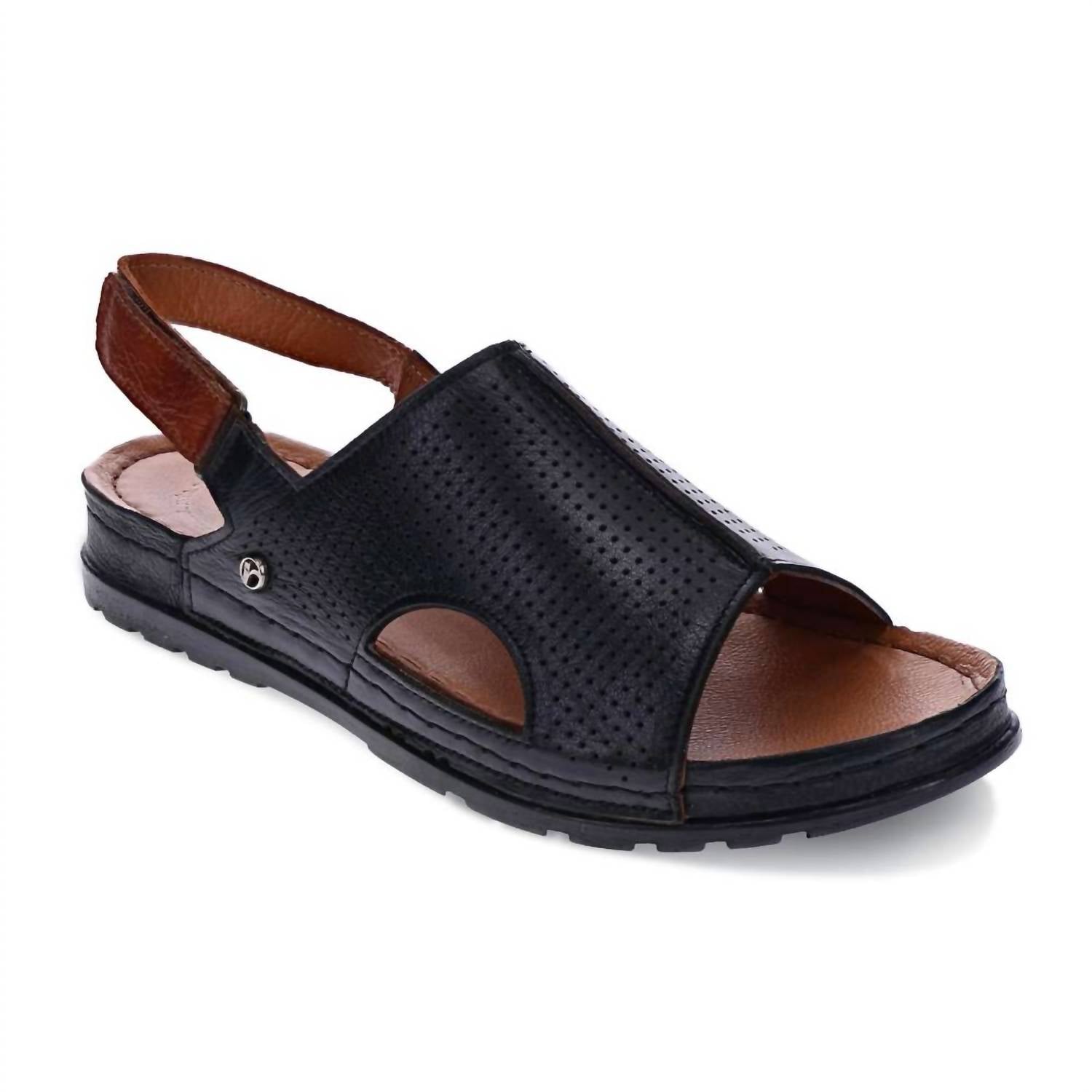 revere Women's Tivoli Sandals in black tan - women's sandal