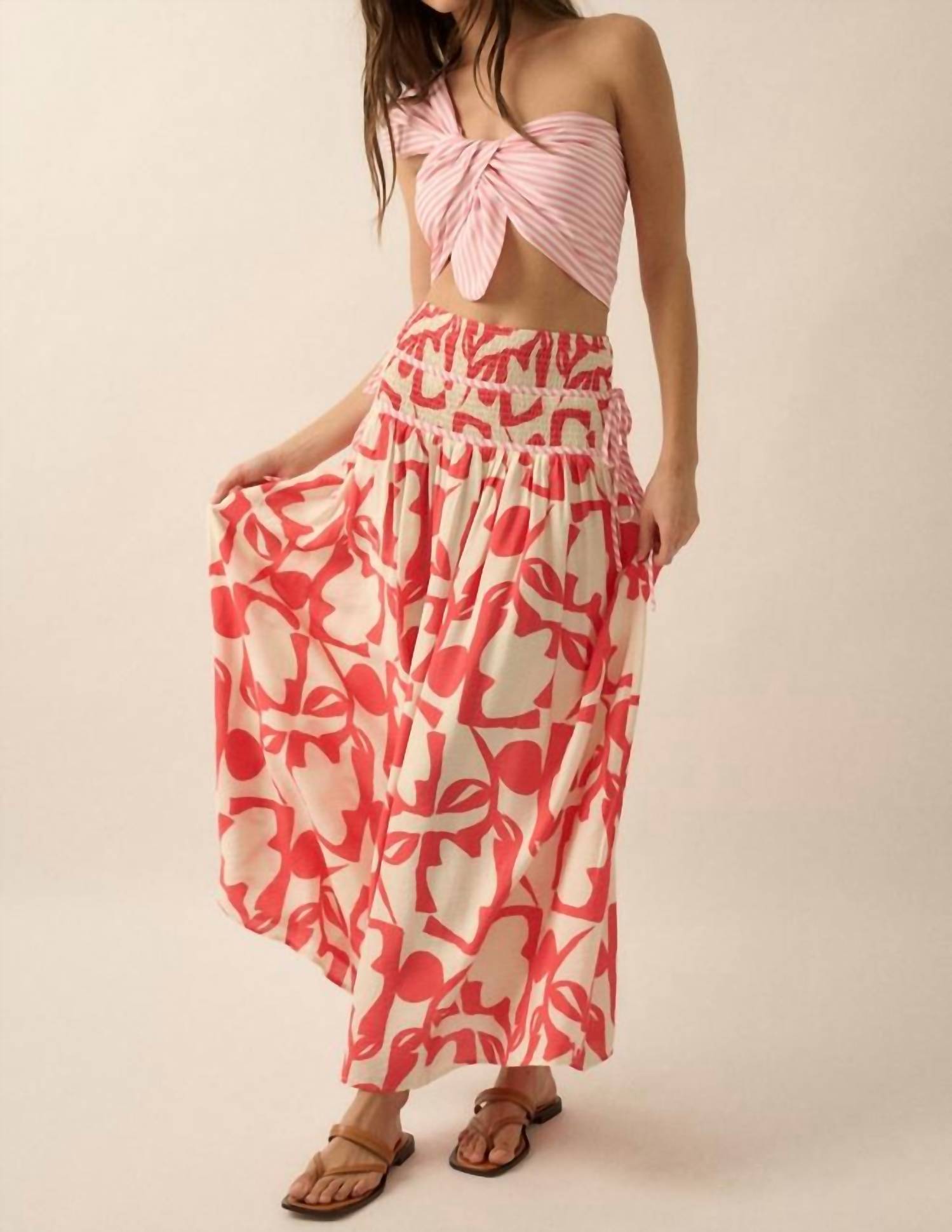 Promesa - Abstract Floral Skirt