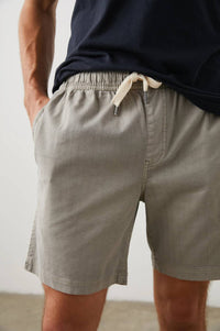 Rails Cruz Military-inspired Short in washed grey - men's shorts - alternate view