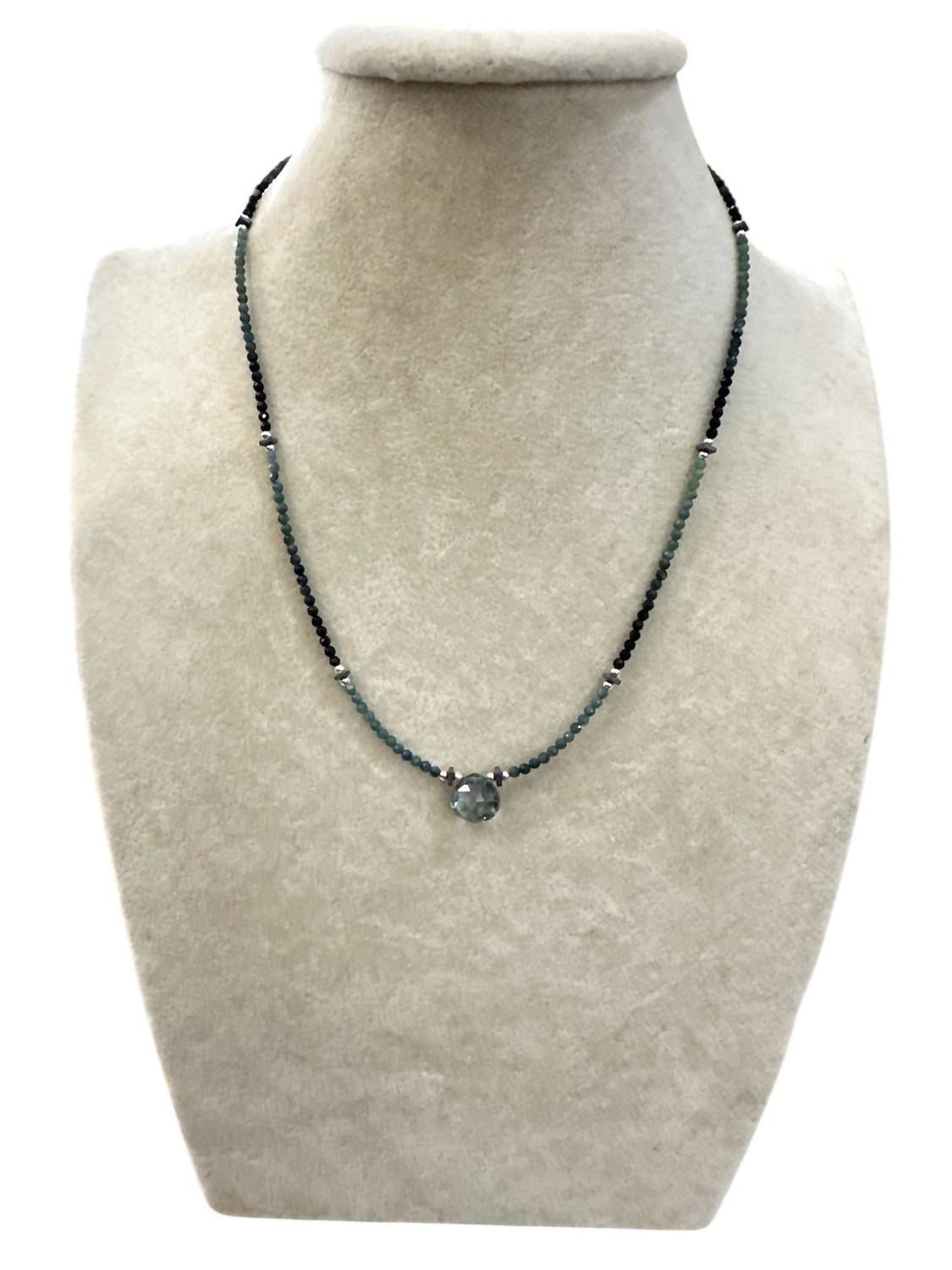 Anne Vaughan - Women's Eclipse Ombre Tourmaline With Faceted Quartz Necklace
