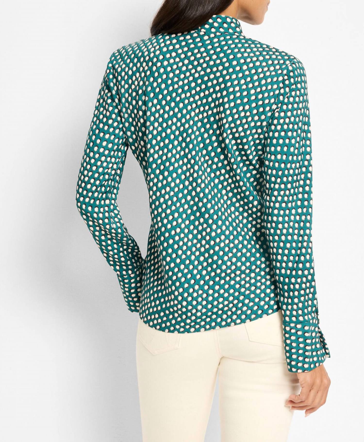 Nic + Zoe - Shadow Dot Long Sleeve Top