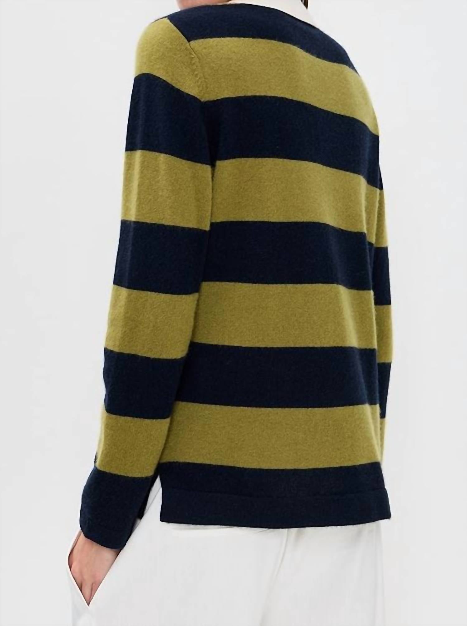 White + Warren - Cashmere Rugby Stripe Polo