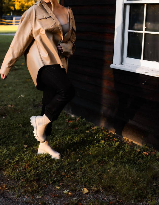 Curve Market - Maple Leather Shacket