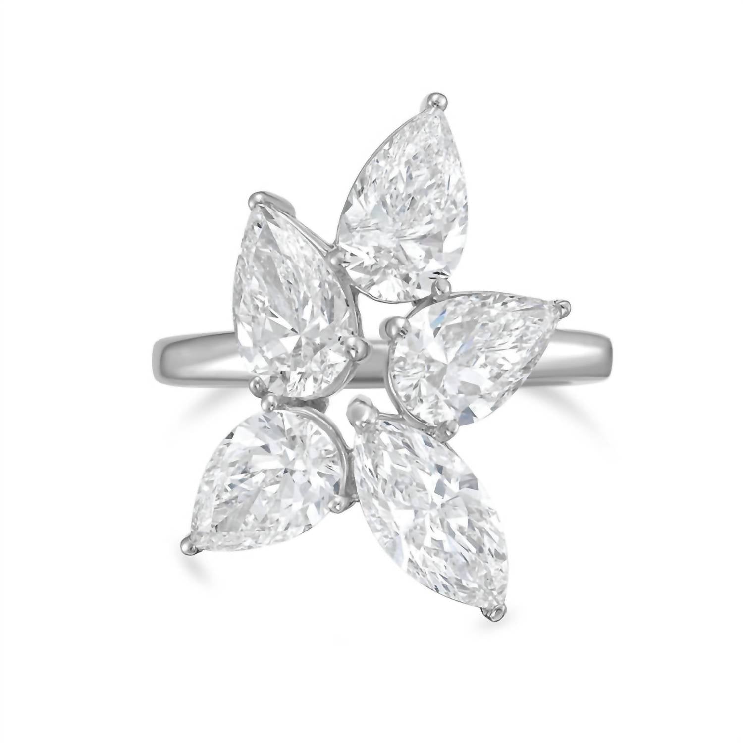 Diana M Jewels - Women's Pear & Marquise Lab-Grown Diamond Fashion Ring (4.00 Ct) - Signature Plus