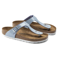 BIRKENSTOCK Women's Gizeh Patent Leather Sandals in dove blue - women's sandal - view 4