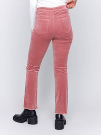 Charlie B - Asymmetrical Hem Corduroy Pants